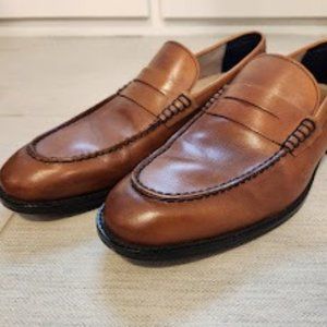 Banana Republic Mens Dellbrook Italian Leather Shoes Size 9